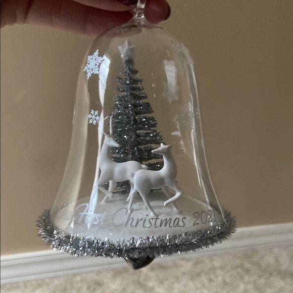 Hallmark Keepsake Our First Christmas Bell Ornament - Silver - Picture 2 of 2